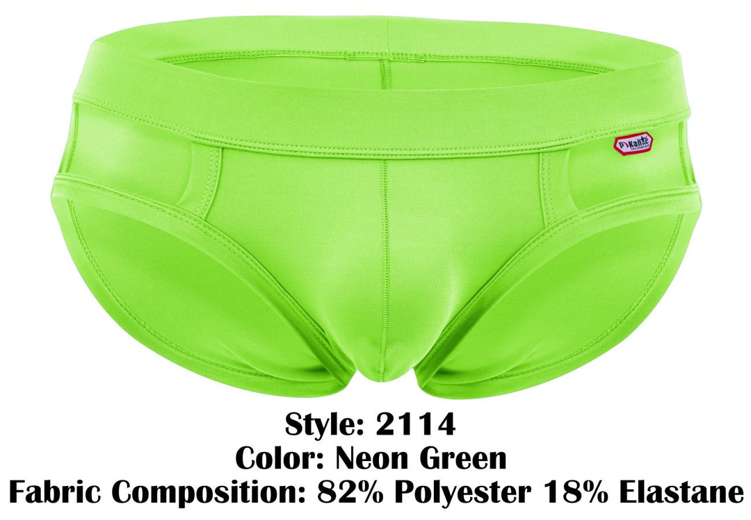 Pikante Lenox Men's Bikini Brief in Neon Green – men's briefs
