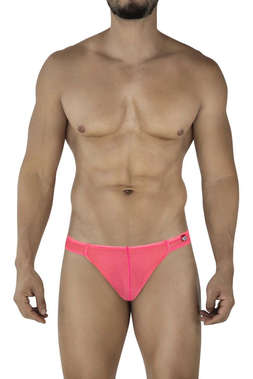Pikante Amusing Men's Thong in Fuchsia Mesh – men's thongs