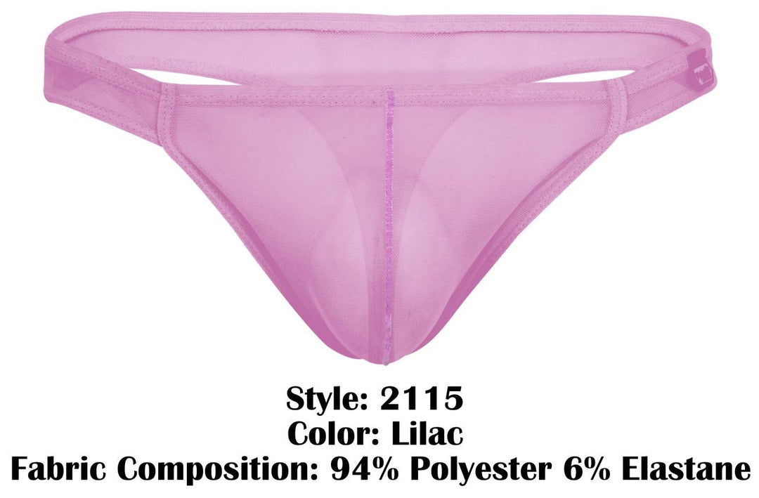 Pikante Amusing Men's Thong in Lilac Mesh – men's thongs