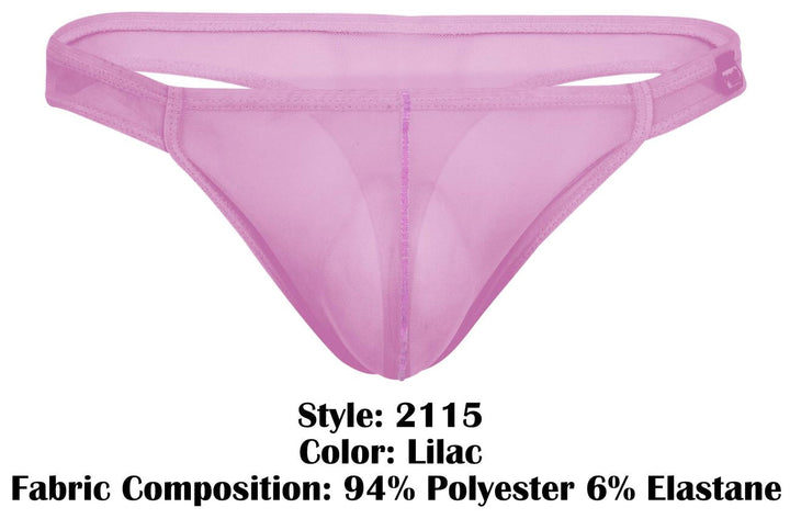 Pikante Amusing Men's Thong in Lilac Mesh – men's thongs