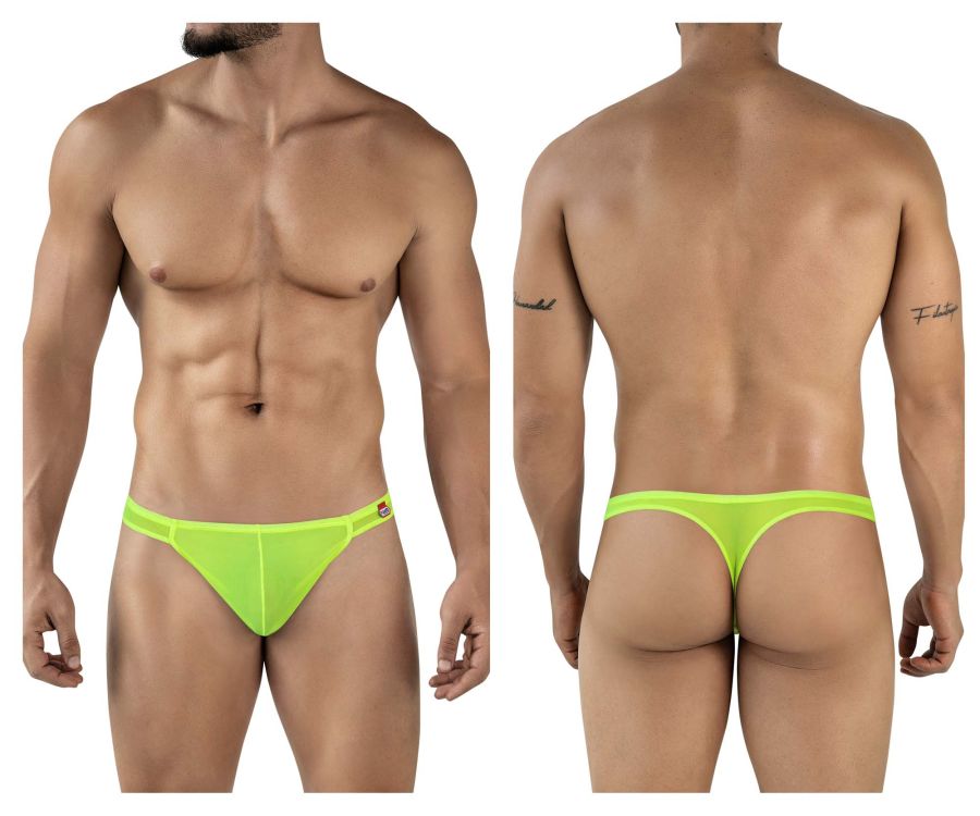 Pikante Amusing Men's Thong in Neon Green – men's thongs