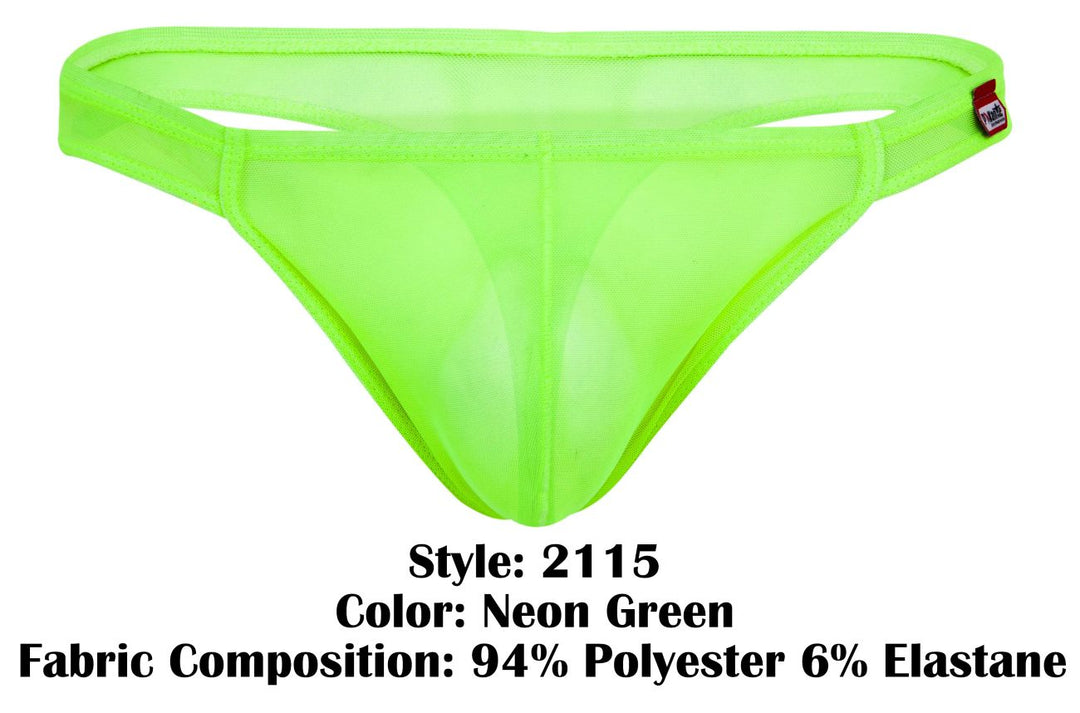 Pikante Amusing Men's Thong in Neon Green – men's thongs