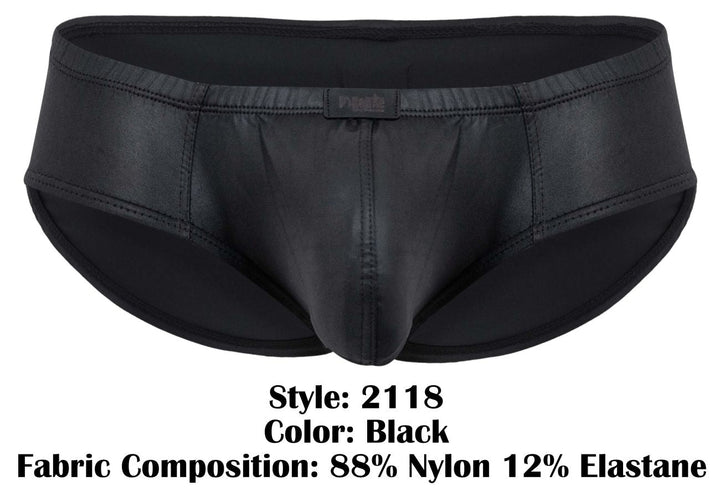 Pikante Candy Men's Bikini Brief in Black – men's briefs