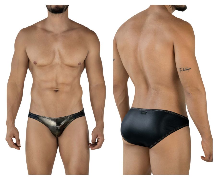 Pikante Gold Cup Men's Bikini Brief in Black – men's briefs