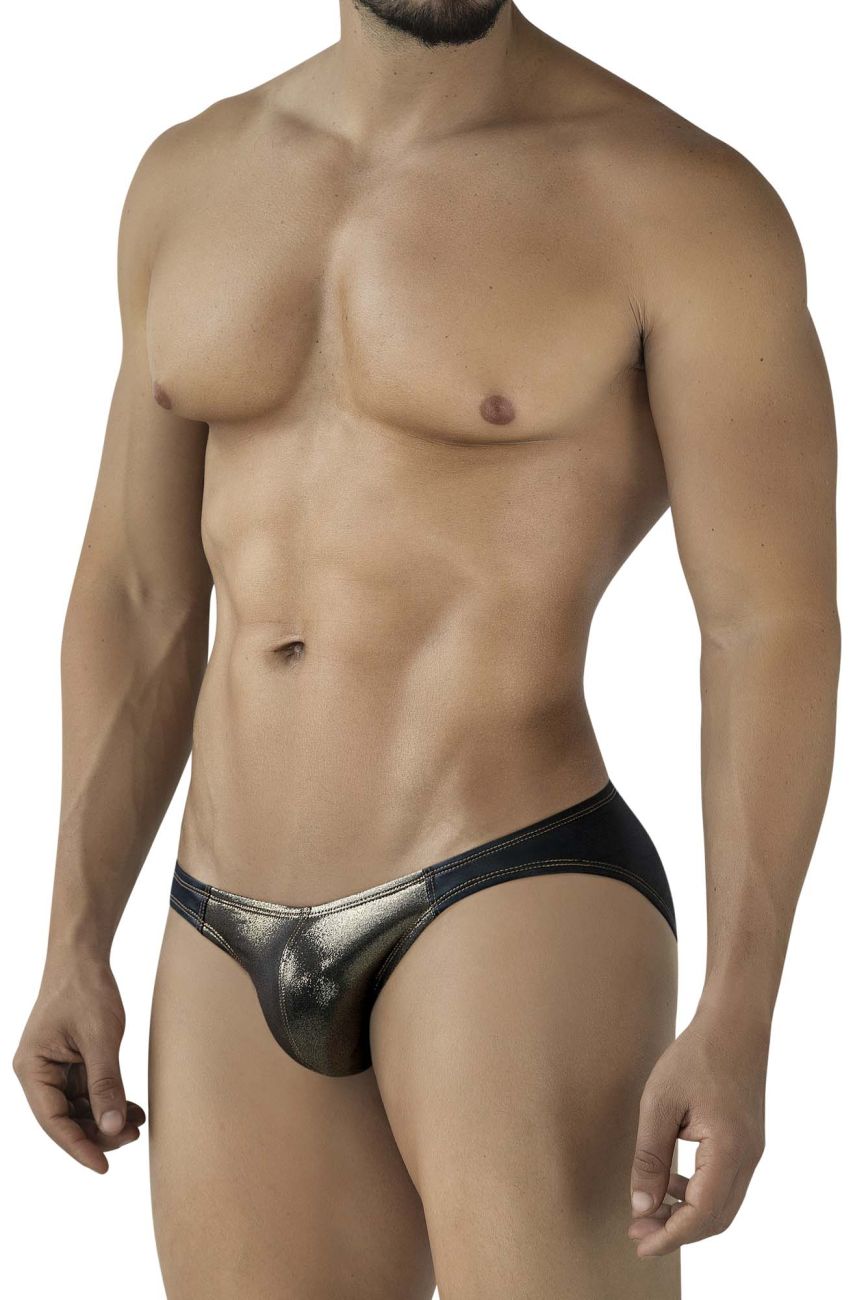 Pikante Gold Cup Men's Bikini Brief in Black – men's briefs