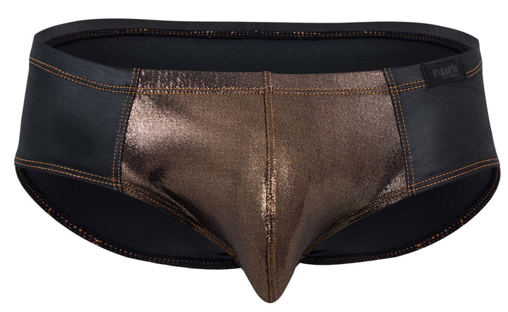 Pikante Gold Cup Men's Bikini Brief in Black – men's briefs