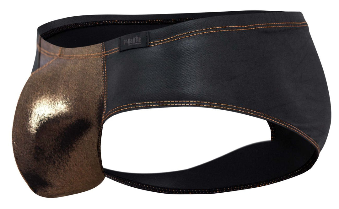 Pikante Gold Cup Men's Bikini Brief in Black – men's briefs