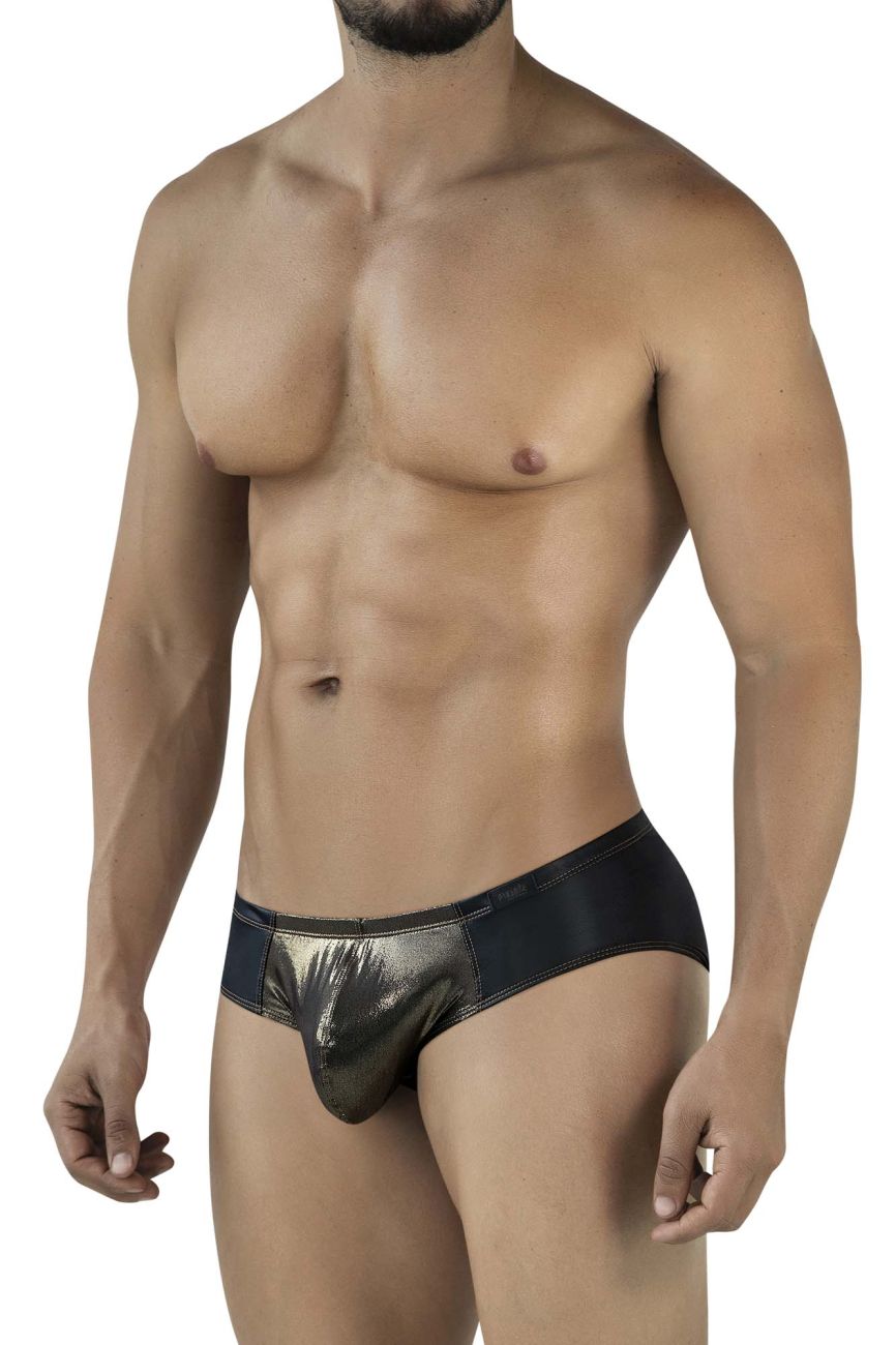Pikante Gold Cup Men's Bikini Brief in Black – men's briefs