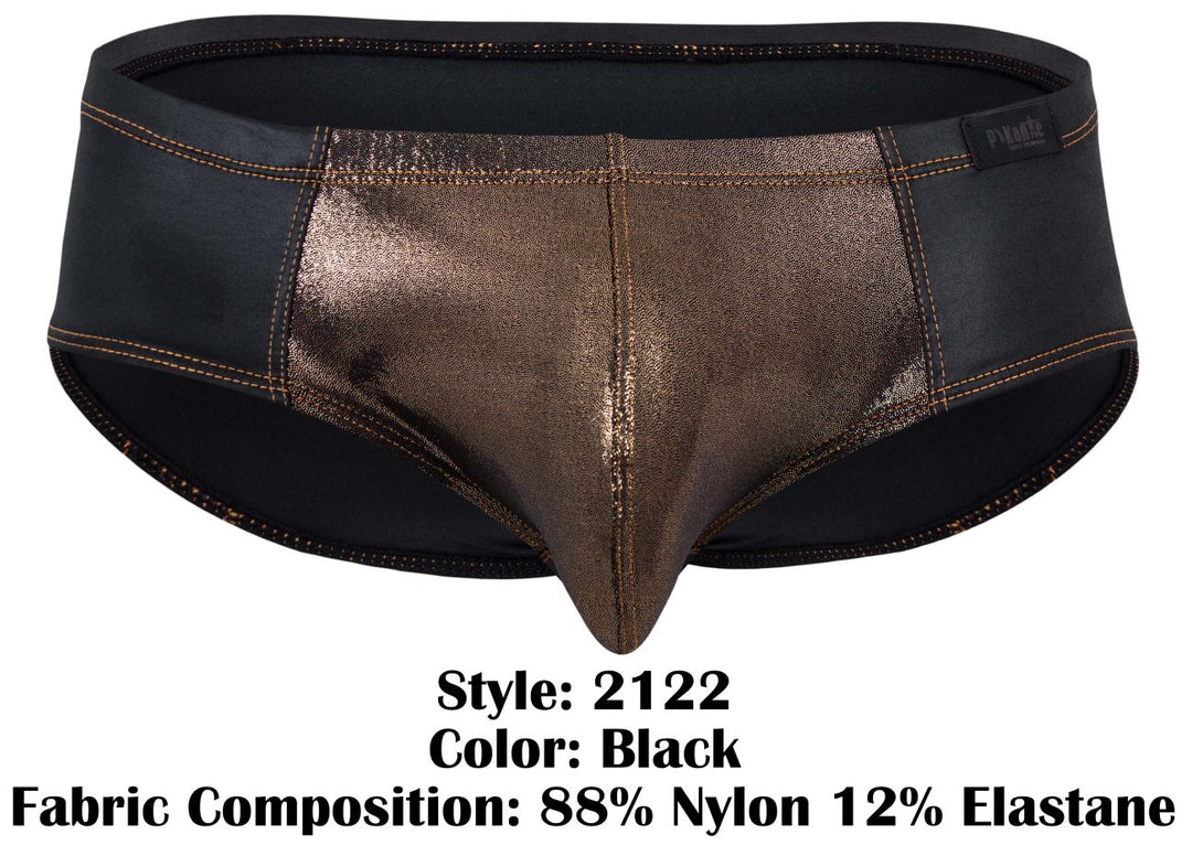 Pikante Gold Cup Men's Bikini Brief in Black – men's briefs
