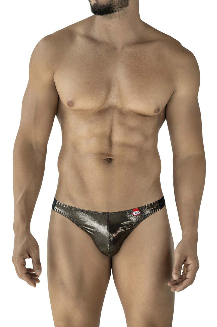 Pikante Gold Cup Men's Thong in Black – men's thongs