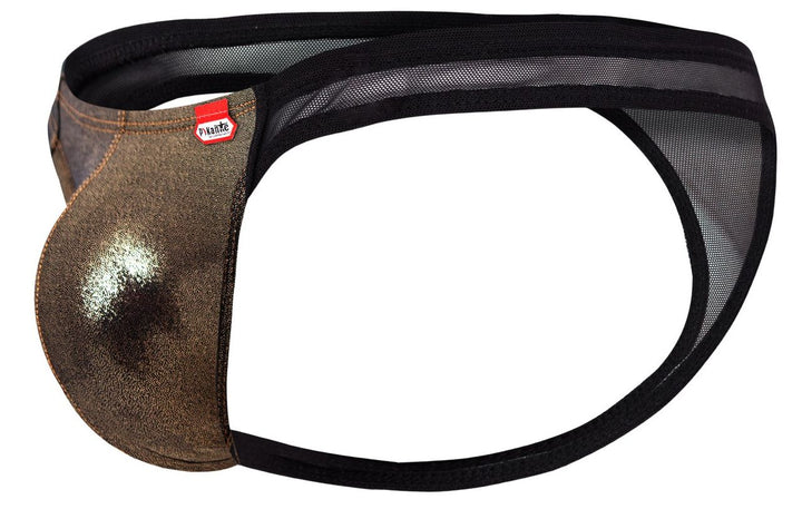 Pikante Gold Cup Men's Thong in Black – men's thongs
