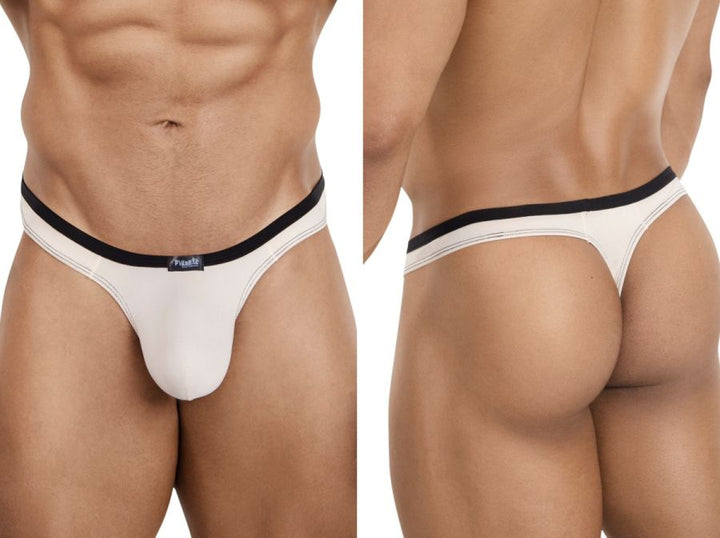 Pikante Isis Sleek Thong Men's Thong in Beige – men's thongs