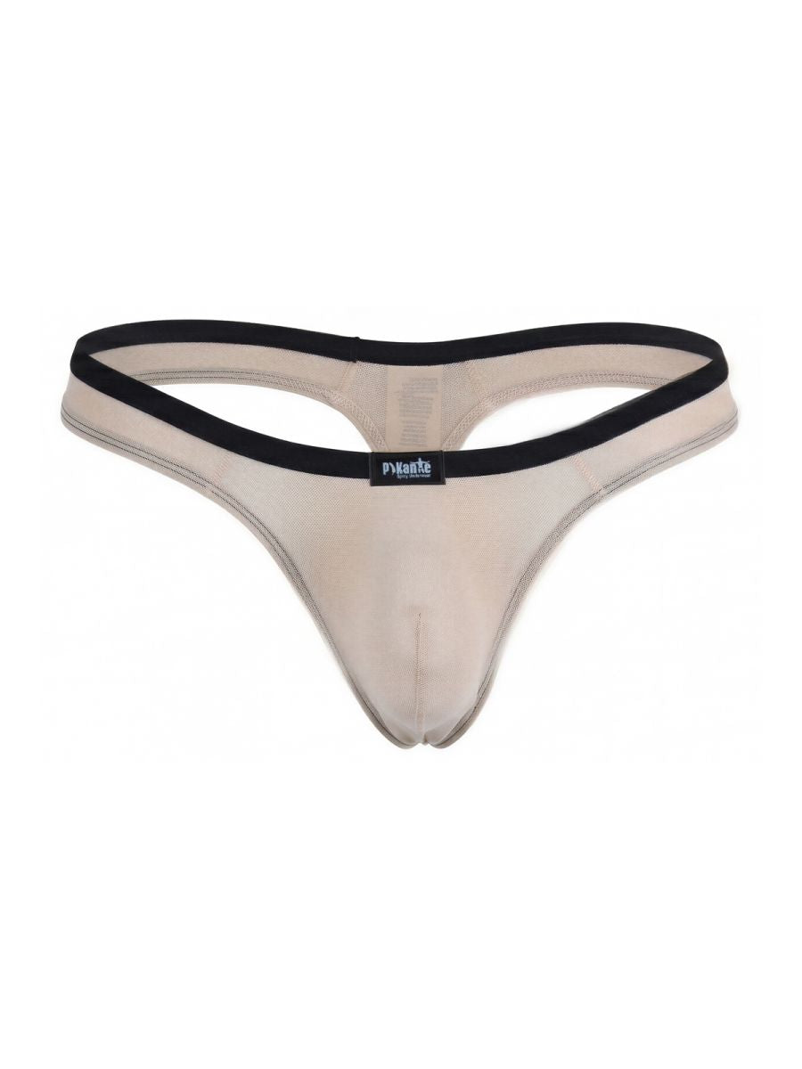 Pikante Isis Sleek Thong Men's Thong in Beige – men's thongs