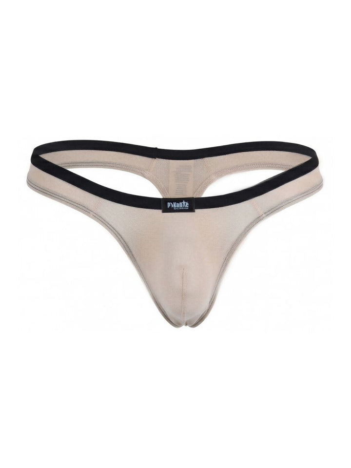 Pikante Isis Sleek Thong Men's Thong in Beige – men's thongs