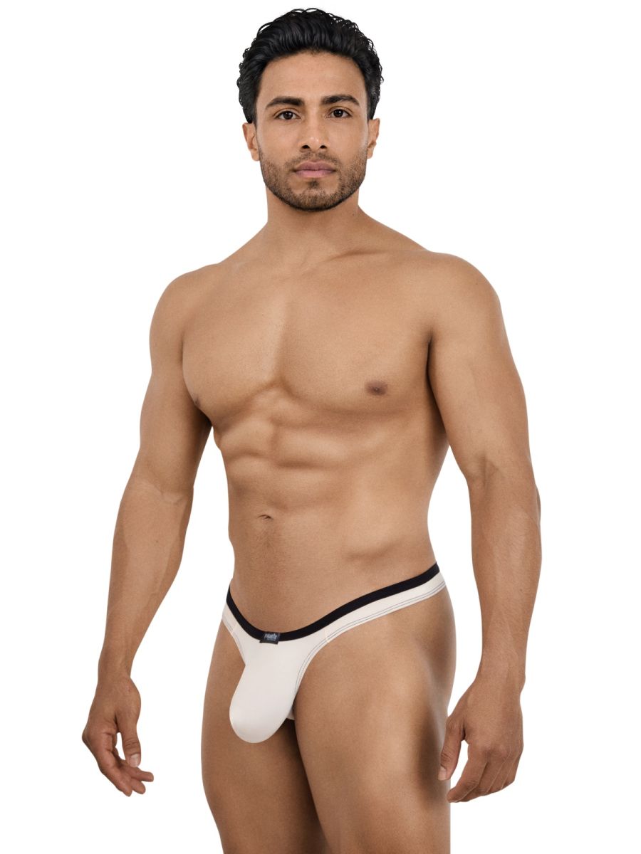 Pikante Isis Sleek Thong Men's Thong in Beige – men's thongs