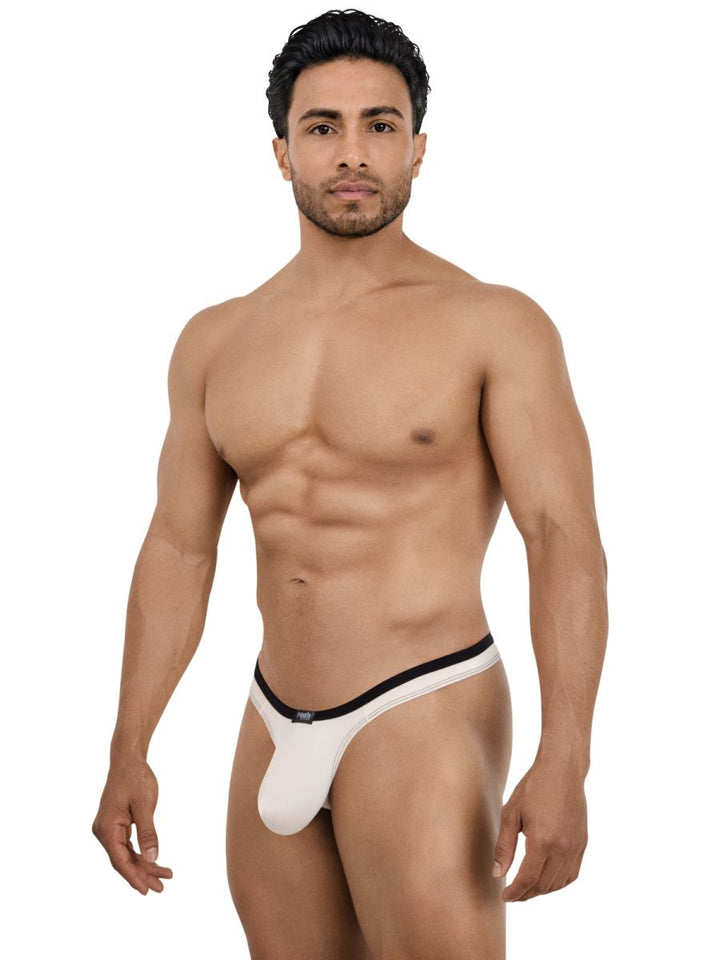 Pikante Isis Sleek Thong Men's Thong in Beige – men's thongs