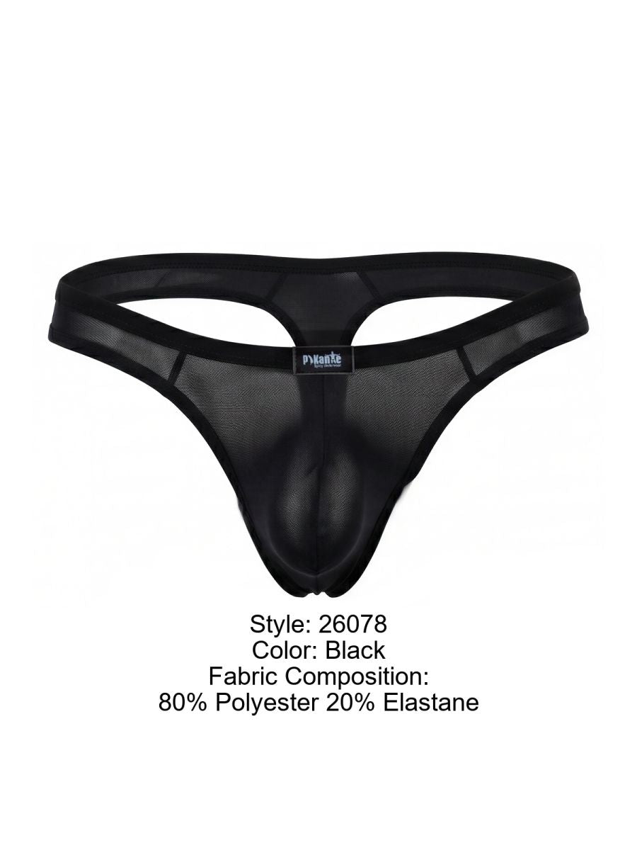 Pikante Seductive Comfort Isis Men's Thong in Black – men's thongs