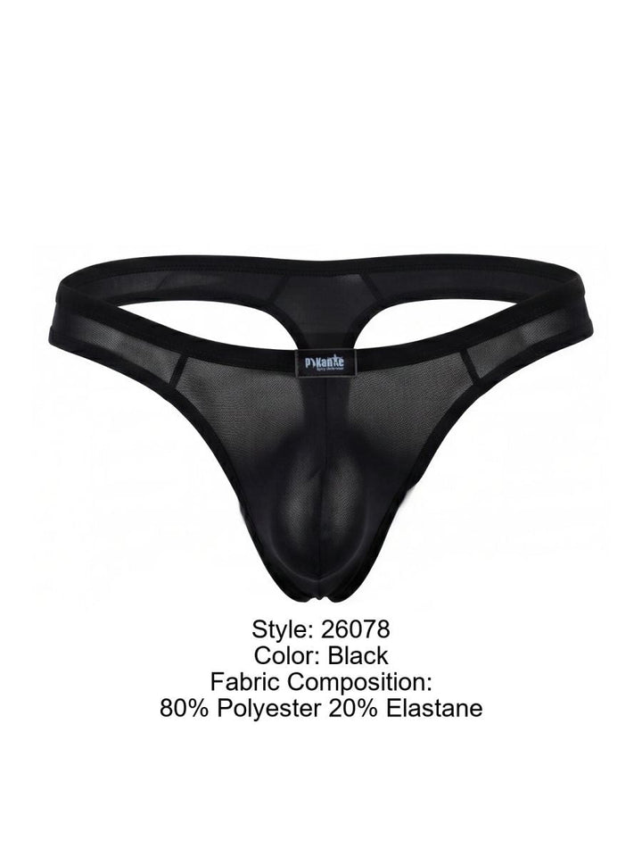Pikante Seductive Comfort Isis Men's Thong in Black – men's thongs