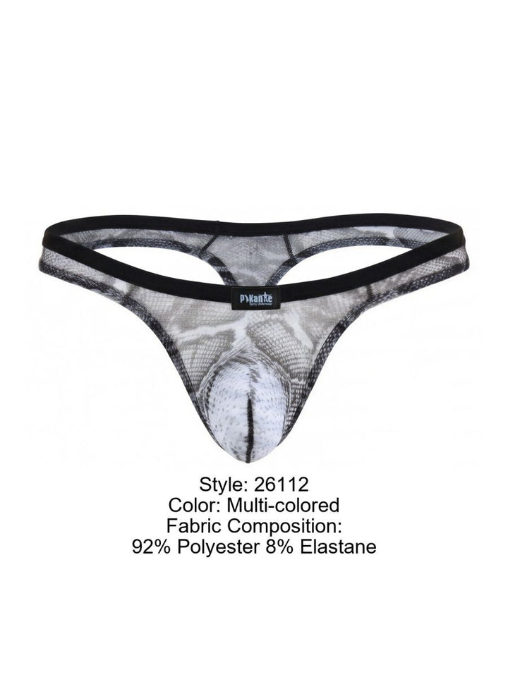 Pikante Piton Men's Thong in Multi Colored – men's thongs