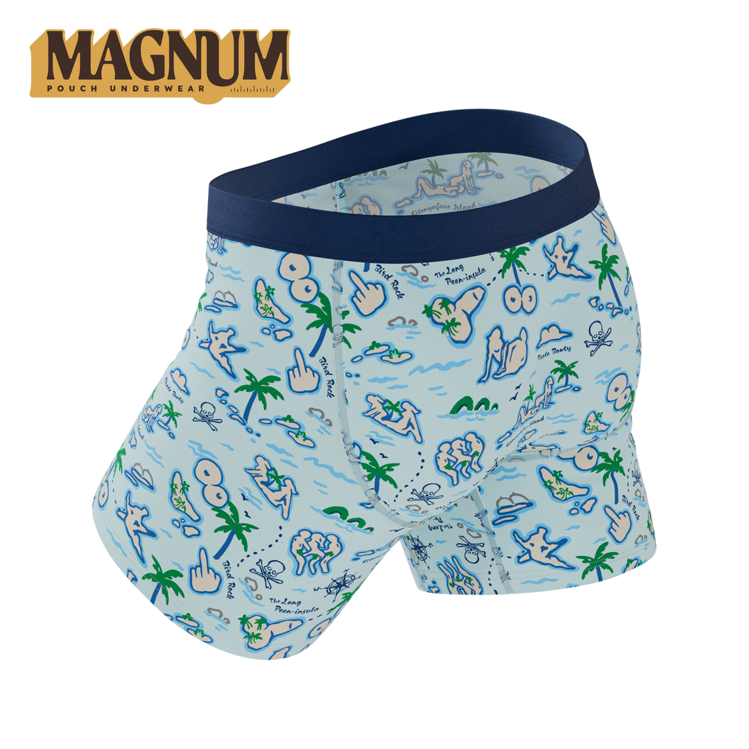 Shinesty The Pirates Booty naughty map Ball Hammock Magnum boxer briefs – big pouch underwear