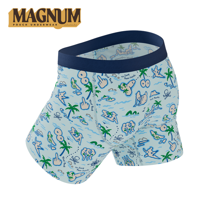 Shinesty The Pirates Booty naughty map Ball Hammock Magnum boxer briefs – big pouch underwear