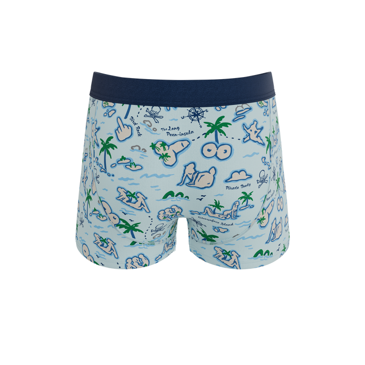 Shinesty The Pirates Booty naughty map Ball Hammock trunks – funny pirate trunk underwear