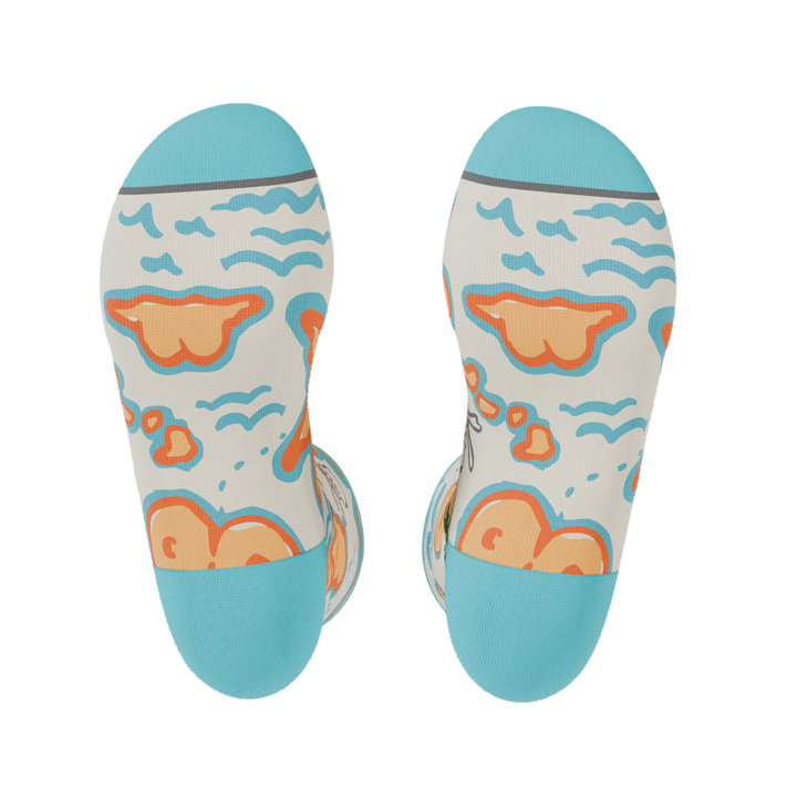 The Pirate's Booty | Naughty Map Men's Heel Hammock™ Crew Socks