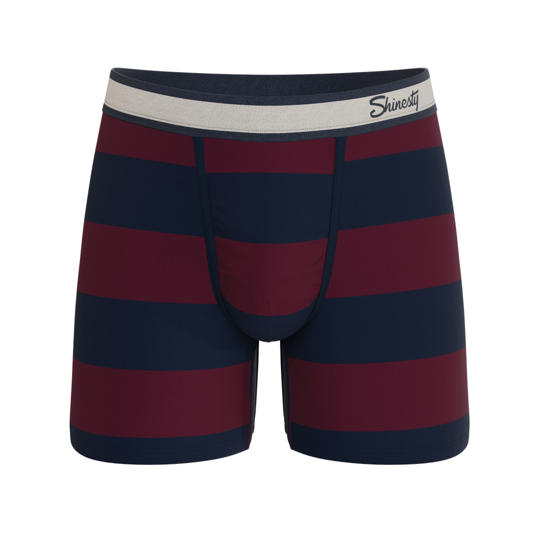 Shinesty The Pitch rugby stripe Ball Hammock pouch underwear – men's rugby stripe boxer briefs
