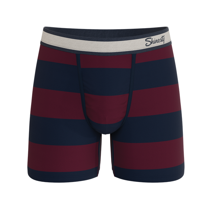 Shinesty The Pitch rugby stripe Ball Hammock pouch underwear – men's rugby stripe boxer briefs