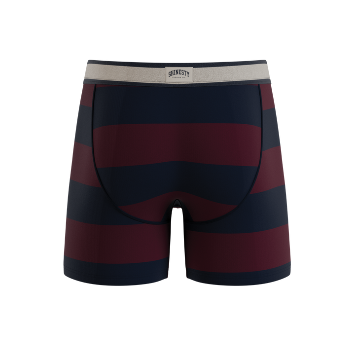 Shinesty The Pitch rugby stripe Ball Hammock underwear with fly – men's rugby stripe boxer brief fly