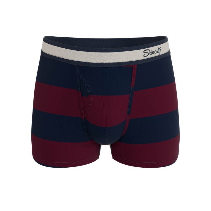 Shinesty The Pitch rugby stripe Ball Hammock pouch trunks – men's rugby stripe trunk underwear