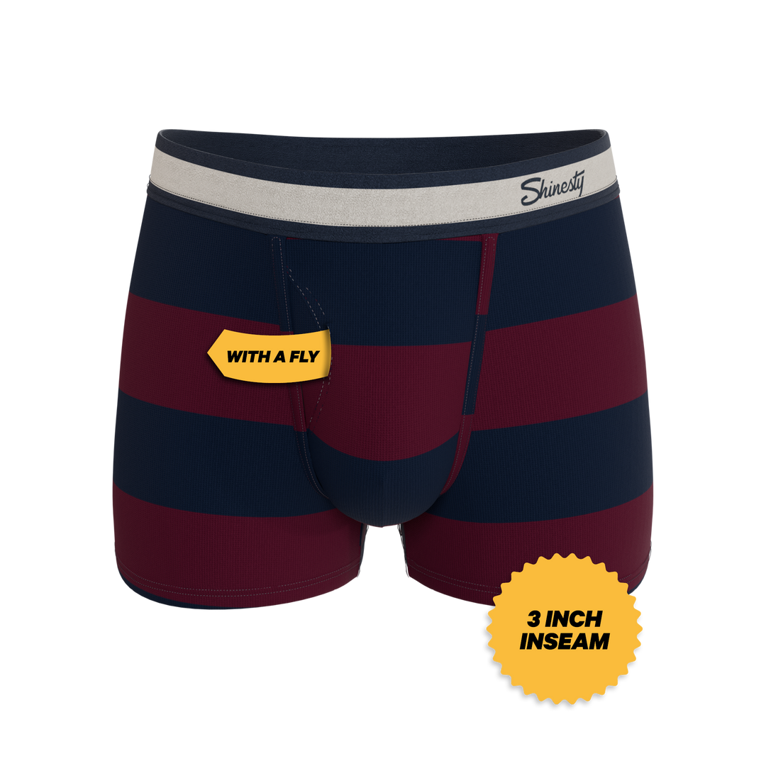 Shinesty The Pitch rugby stripe Ball Hammock pouch trunks – men's rugby stripe trunk underwear