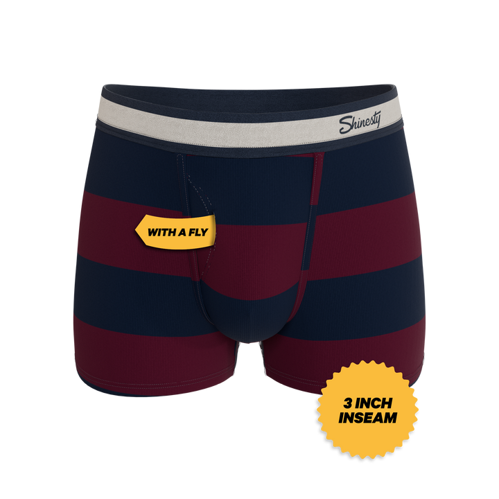 Shinesty The Pitch rugby stripe Ball Hammock pouch trunks – men's rugby stripe trunk underwear