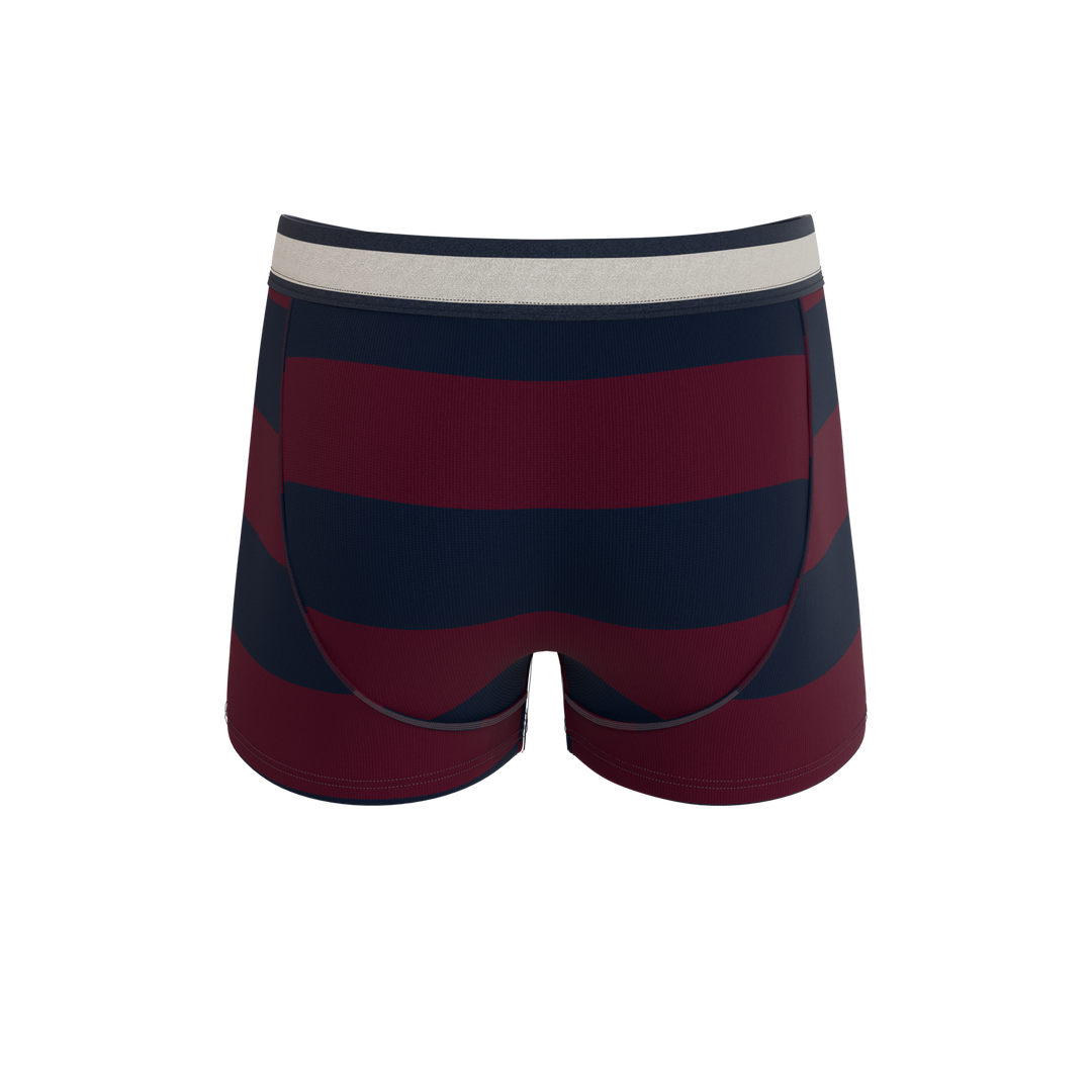 Shinesty The Pitch rugby stripe Ball Hammock pouch trunks – men's rugby stripe trunk underwear