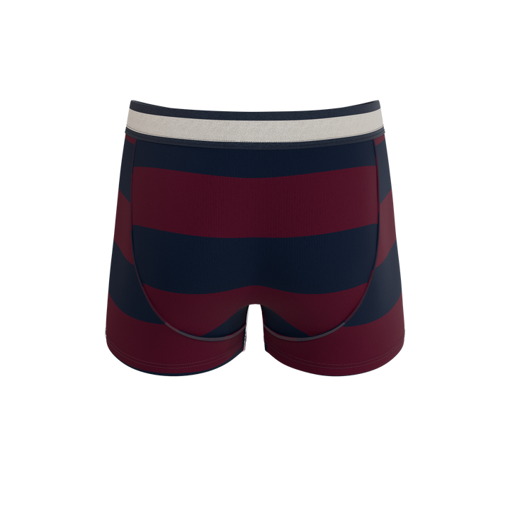 Shinesty The Pitch rugby stripe Ball Hammock pouch trunks – men's rugby stripe trunk underwear