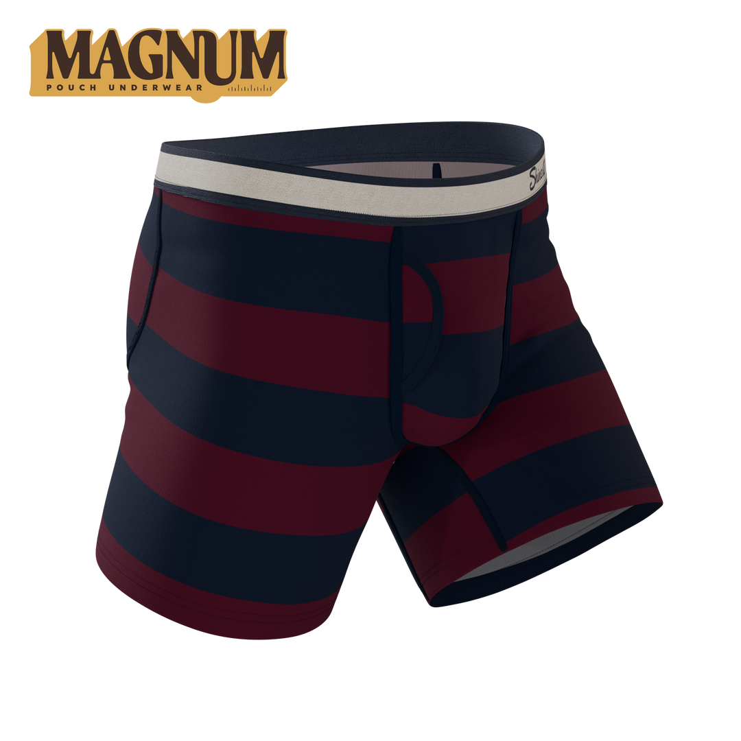 Shinesty The Pitch rugby stripe Ball Hammock Magnum Big Pouch – men's rugby stripe big pouch boxer