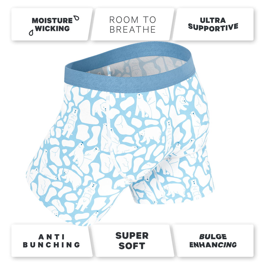 The Polar Polka | Polar Bear Scene Ball Hammock® Pouch Underwear