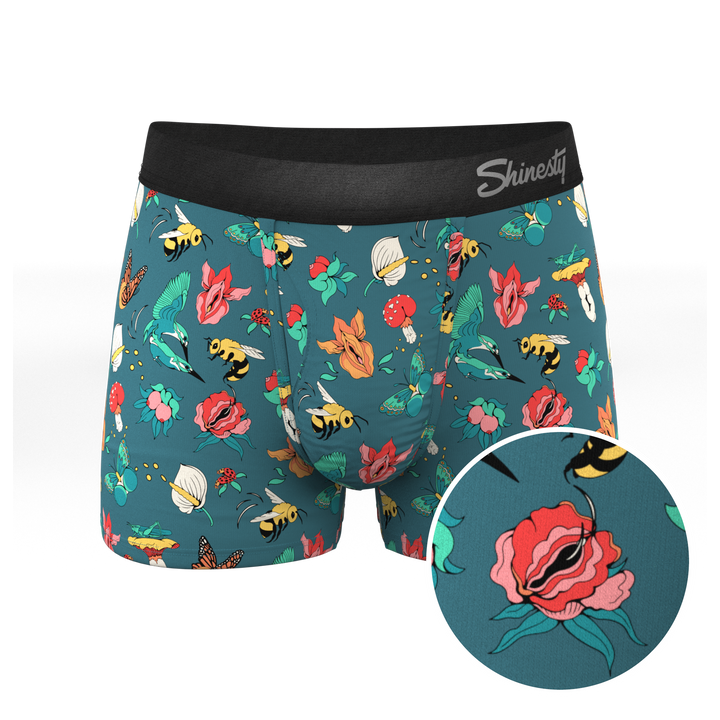 Shinesty "Pollination Station" Birds and Bees Ball Hammock® Pouch Trunks