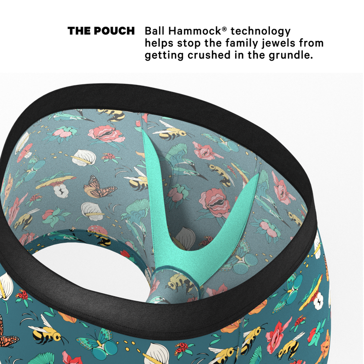 Shinesty "Pollination Station" Birds and Bees Ball Hammock® Pouch Trunks