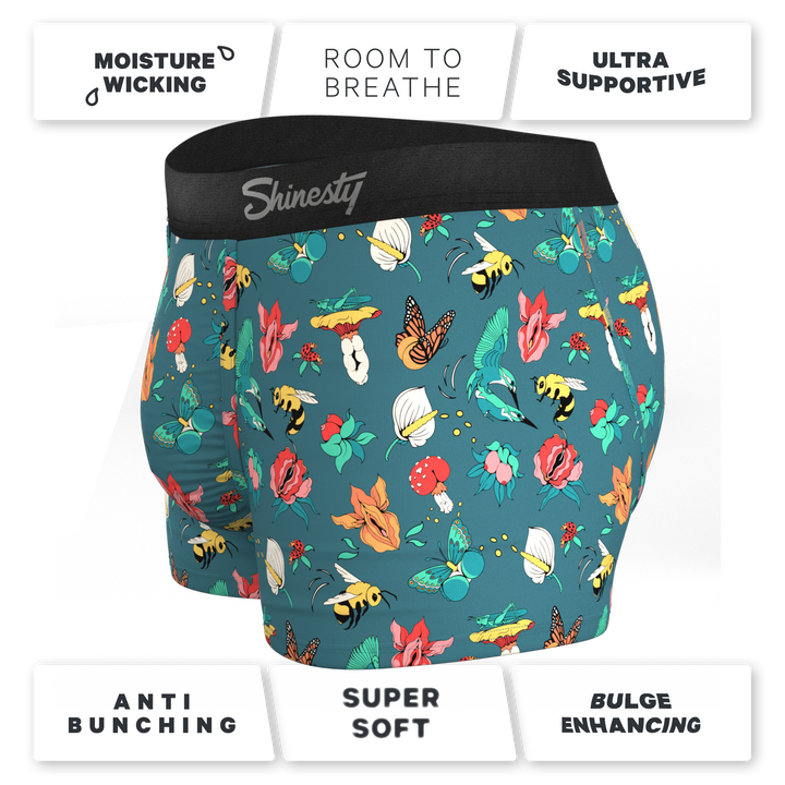 Shinesty "Pollination Station" Birds and Bees Ball Hammock® Pouch Trunks