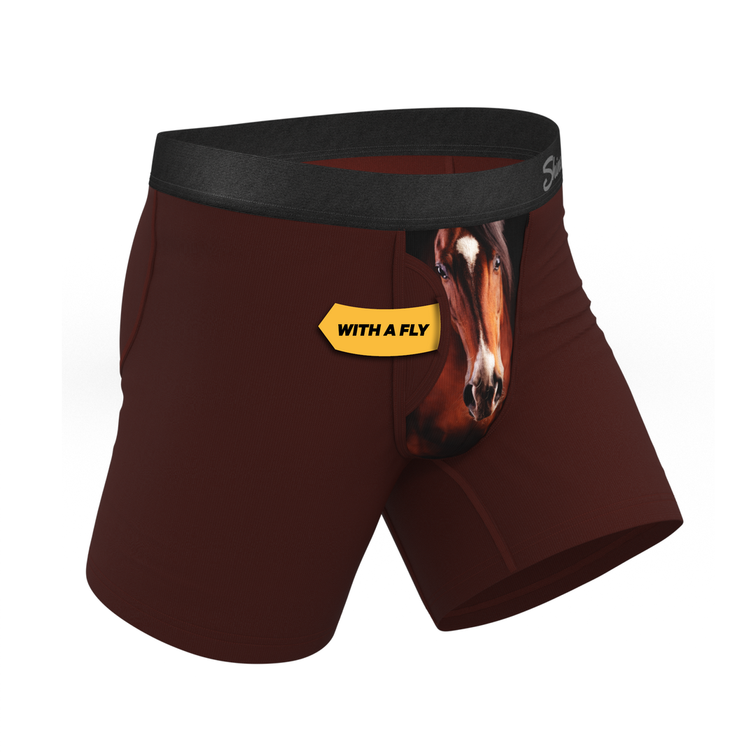 Shinesty "The Pony Express" Horse Ball Hammock® Pouch Underwear with Fly