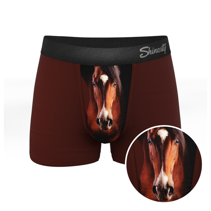 Shinesty "Pony Express" Horse Ball Hammock® Pouch Trunks Underwear