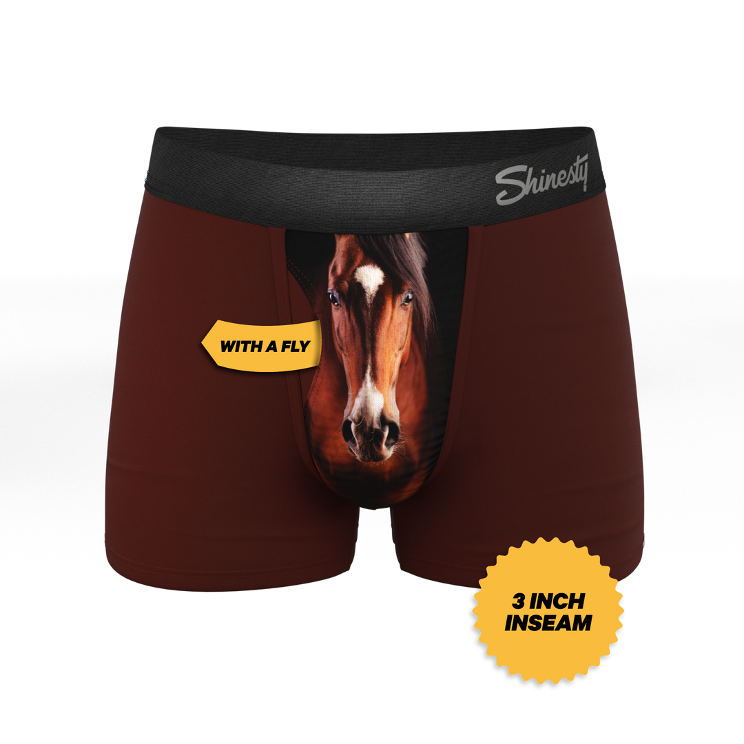 Shinesty "Pony Express" Horse Ball Hammock® Pouch Trunks Underwear