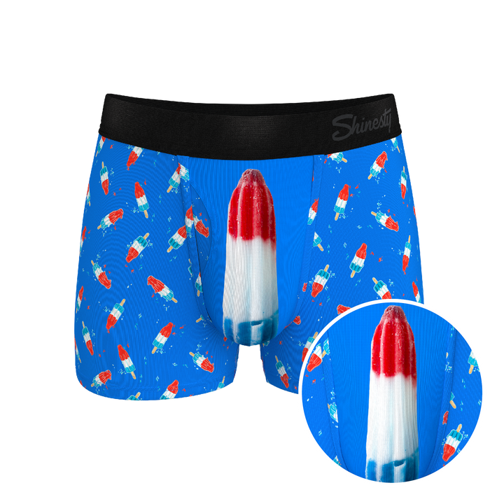 Shinesty "The Popsicle Stick Apex" USA Popsicle Ball Hammock® Pouch Trunks Underwear