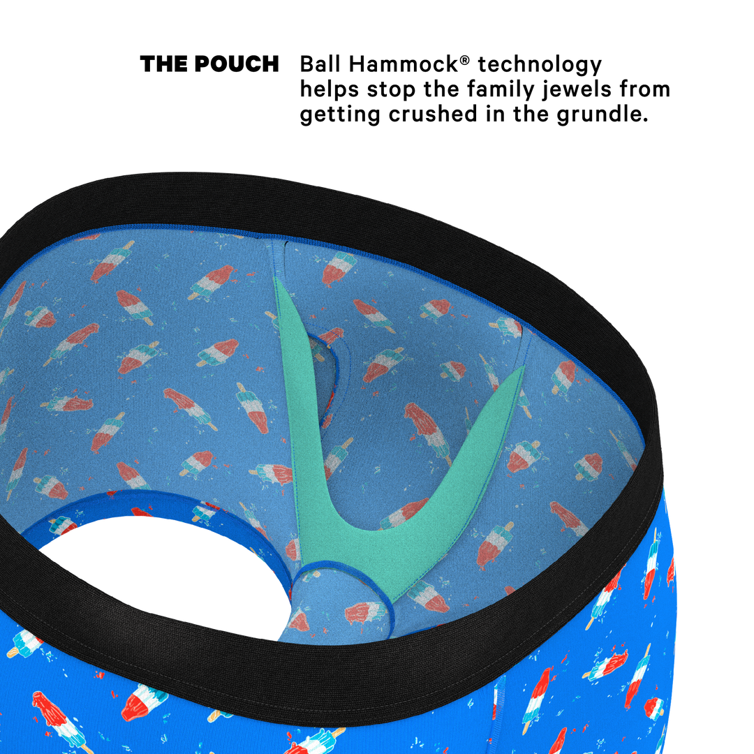 Shinesty "The Popsicle Stick Apex" USA Popsicle Ball Hammock® Pouch Trunks Underwear