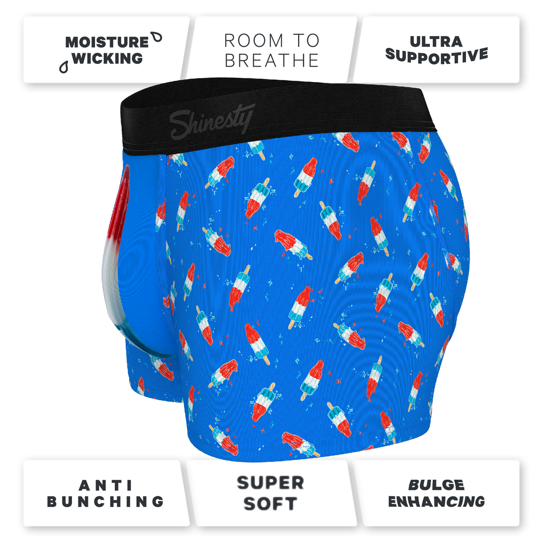 Shinesty "The Popsicle Stick Apex" USA Popsicle Ball Hammock® Pouch Trunks Underwear