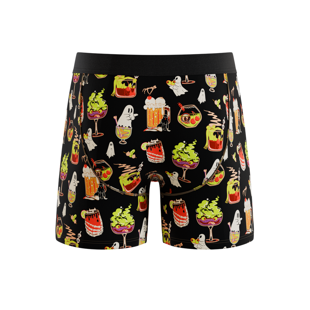 Shinesty The Potions Pub Halloween cocktail Ball Hammock underwear with fly – men's Halloween fly boxer