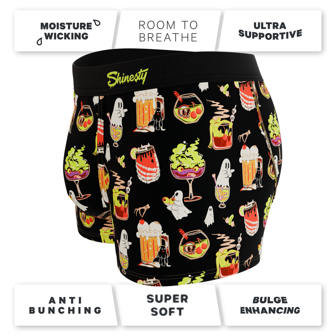 Shinesty The Potions Pub Halloween cocktail Ball Hammock pouch trunks – men's Halloween trunk underwear