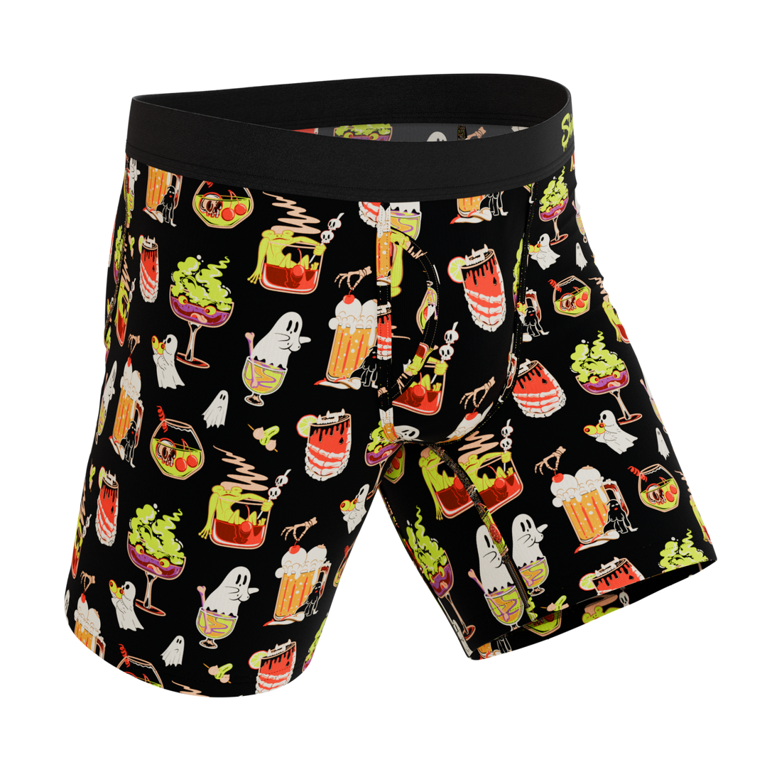 Shinesty The Potions Pub Halloween cocktail Ball Hammock long leg underwear with fly – Halloween long leg boxer