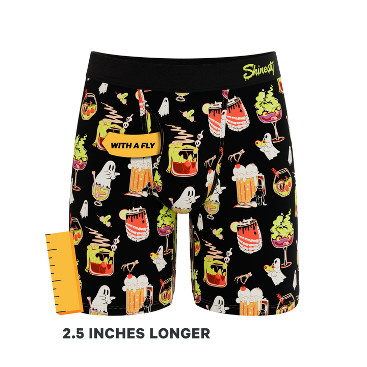 Shinesty The Potions Pub Halloween cocktail Ball Hammock long leg underwear with fly – Halloween long leg boxer